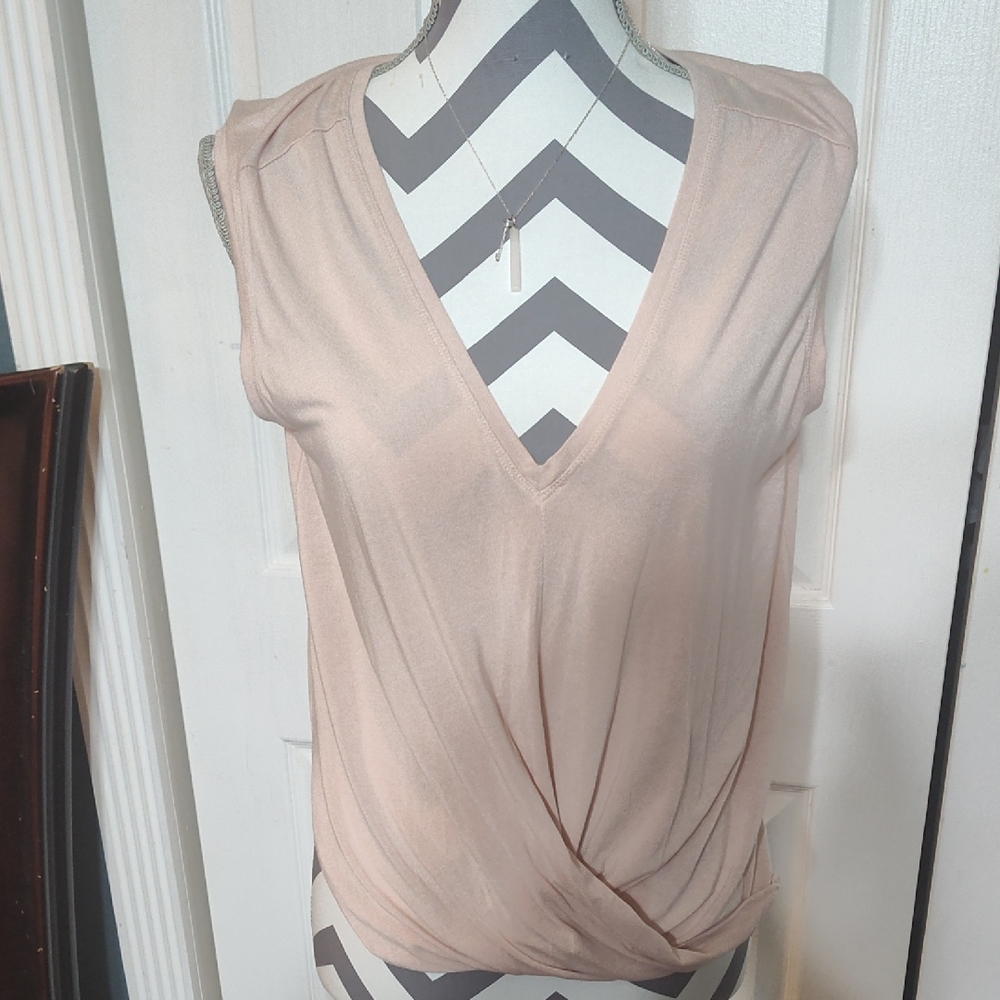 BCBGMaxAzria Blush Pink Sleeveless Blouse